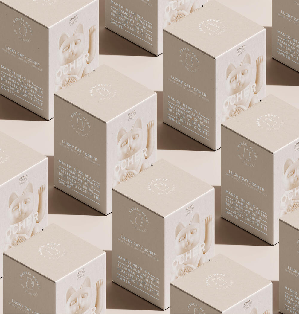 Maneki-Neko kat - Okker